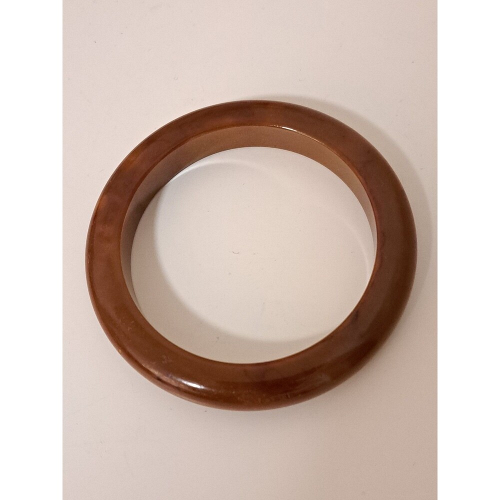 Vintage Plastic Light Brown  Bangle Bracelet